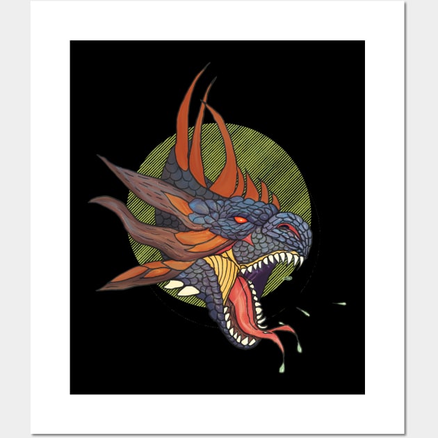 Dragon saliva Wall Art by Artofokan